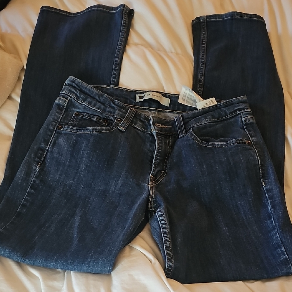 Levi's Blue Straight Leg Jeans Classic Style